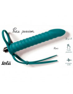 Strap-On Pure Rori Green - Strap-ony, dilda na pasku z wibracją - 1
