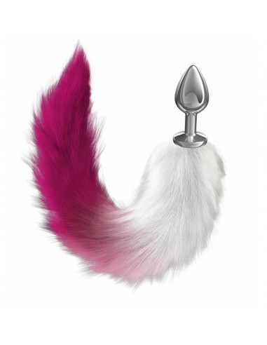 Anal Plug Diamond Galaxy Pink - Korki analne z ogonkiem - 1