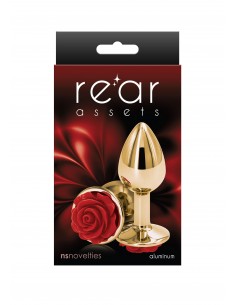 Rose Buttplug Small - Korki analne stalowe - 1 2