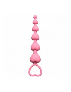 Anal Beads Heart'S Beads Pink - Kulki analne, koraliki analne - 1 2
