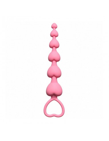 Anal Beads Heart'S Beads Pink - Kulki analne, koraliki analne - 2