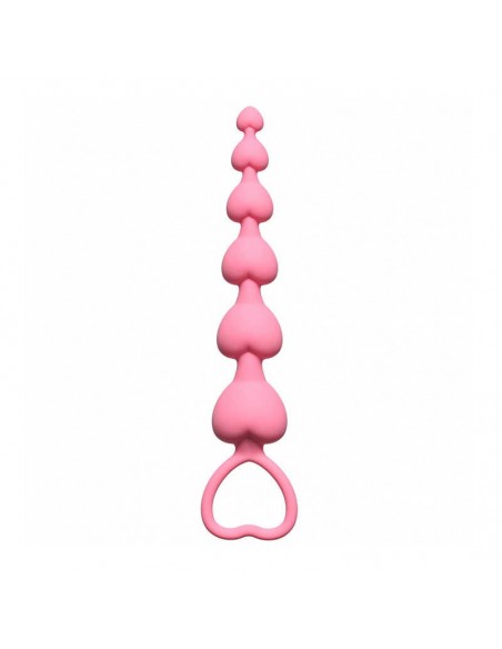 Anal Beads Heart'S Beads Pink - Kulki analne, koraliki analne - 2