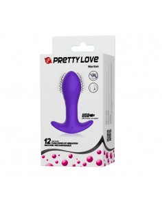 Pretty Love - Morton Anal Plug Massager 12 Functions Usb - Kulki i korki analne wibrujące - 1