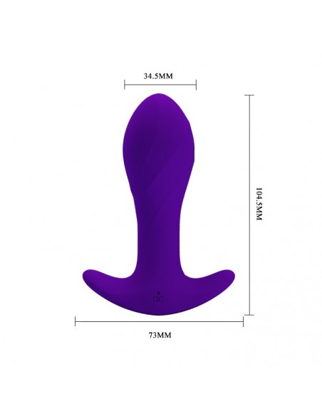 Pretty Love - Morton Anal Plug Massager 12 Functions Usb - Kulki i korki analne wibrujące - 6