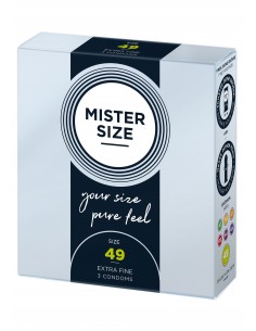 MISTER SIZE 49mm Condoms 3pcs - Prezerwatywy klasyczne - 1