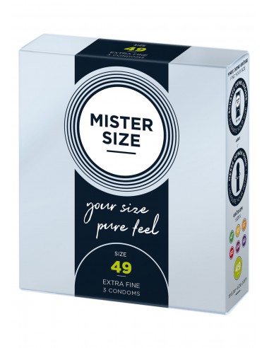 MISTER SIZE 49mm Condoms 3pcs - Prezerwatywy klasyczne - 1