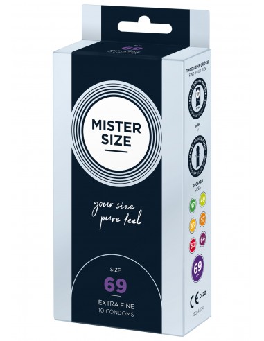 MISTER SIZE 69mm Condoms 10pcs - Prezerwatywy klasyczne - 1
