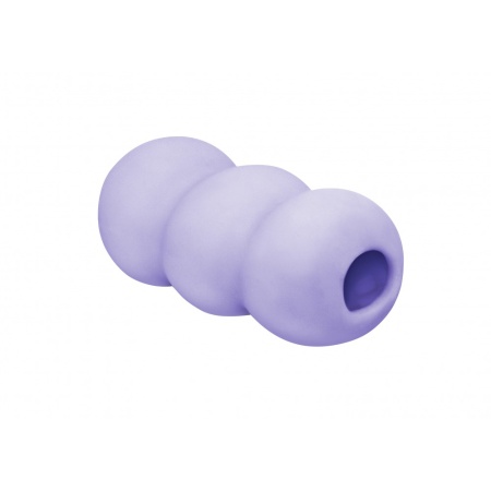 Masturbator Marshmallow Sweety Lavander - dwustronne reliefy z TPE, wodoodporny, długość 8 cm - 2
