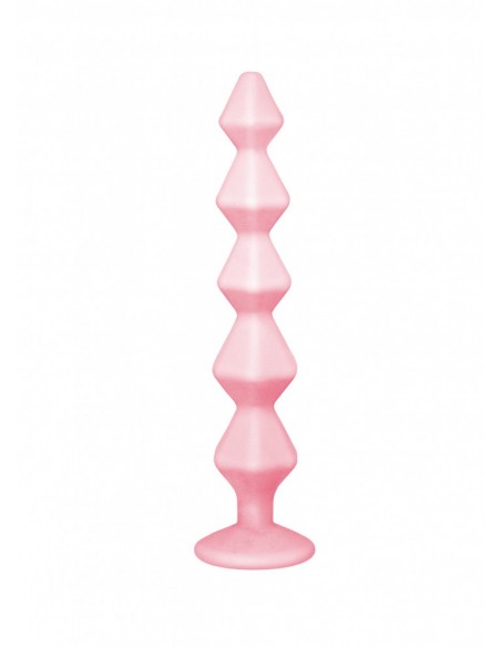 Anal bead with crystal Emotions Buddy Pink - Korki analne silikonowe - 2