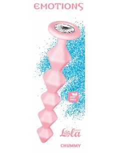 Anal bead with crystal Emotions Chummy Pink - Korki analne silikonowe - 1