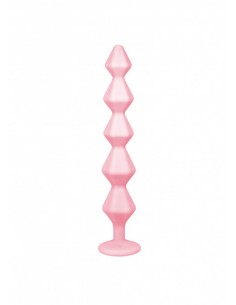 Anal bead with crystal Emotions Chummy Pink - Korki analne silikonowe - 1 2