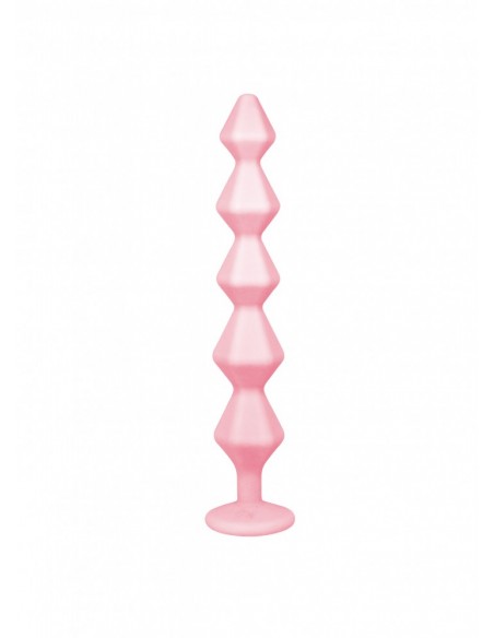 Anal bead with crystal Emotions Chummy Pink - Korki analne silikonowe - 2