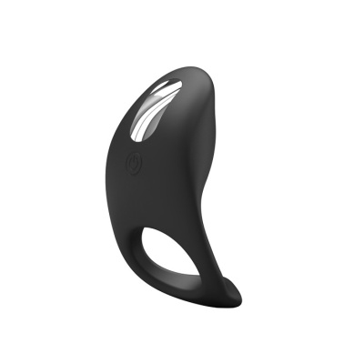 Pierścień na penisa Gemma z wibracjami i stymulatorem łechtaczki 8,4 cm - 1 2