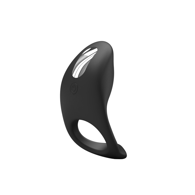 Pierścień na penisa Gemma z wibracjami i stymulatorem łechtaczki 8,4 cm - 2