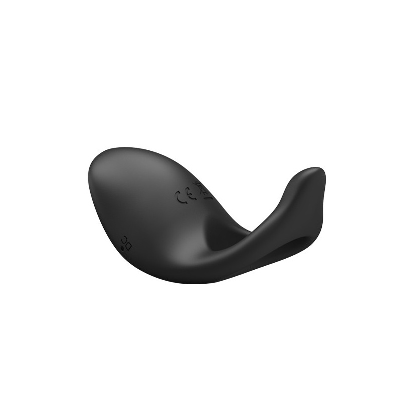 Pierścień na penisa Gemma z wibracjami i stymulatorem łechtaczki 8,4 cm - 5