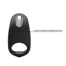 Pierścień na penisa Gemma z wibracjami i stymulatorem łechtaczki 8,4 cm - 8