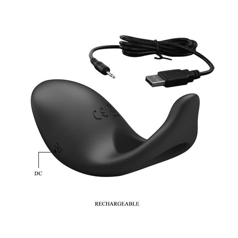 Pierścień na penisa Gemma z wibracjami i stymulatorem łechtaczki 8,4 cm - 9