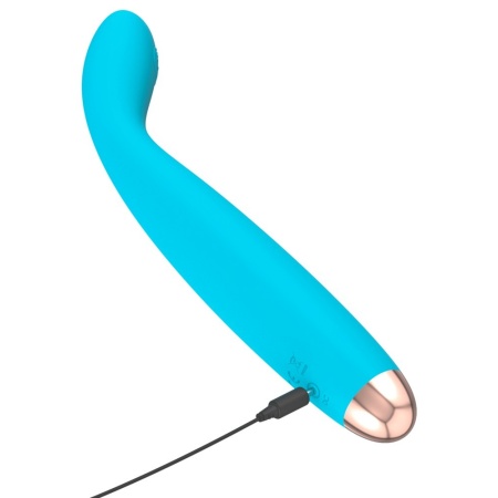 Wibrator Cuties Mini Blue 2.G – elastyczna główka, 7 trybów wibracji, długość 18,7 cm - 6