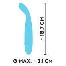 Wibrator Cuties Mini Blue 2.G – elastyczna główka, 7 trybów wibracji, długość 18,7 cm - 8