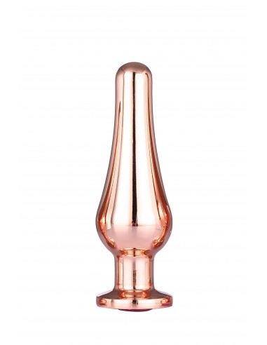 GLEAMING LOVE ROSE GOLD PLEASURE PLUG M  - Korki analne stalowe - 2