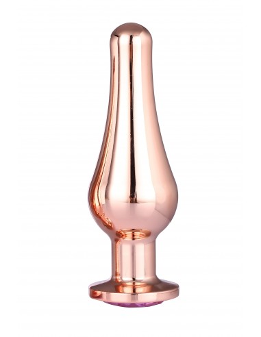 GLEAMING LOVE ROSE GOLD PLEASURE PLUG L  - Korki analne stalowe - 2