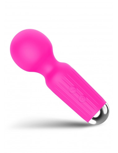 Stymulator-Rechargeable Mini Masager USB 20 Functions - Pink - Wibratory Magic Wand - 2