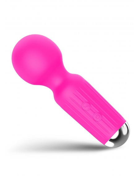 Stymulator-Rechargeable Mini Masager USB 20 Functions - Pink - Wibratory Magic Wand - 2