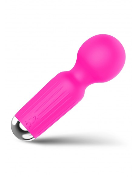 Stymulator-Rechargeable Mini Masager USB 20 Functions - Pink - Wibratory Magic Wand - 3