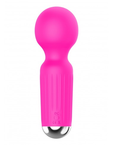 Stymulator-Rechargeable Mini Masager USB 20 Functions - Pink - Wibratory Magic Wand - 4