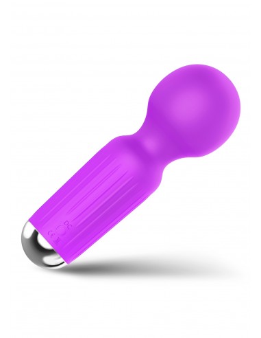 Stymulator-Rechargeable Mini Masager USB 20 Functions - Purple - Wibratory Magic Wand - 3