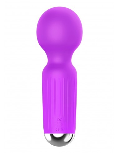 Stymulator-Rechargeable Mini Masager USB 20 Functions - Purple - Wibratory Magic Wand - 4