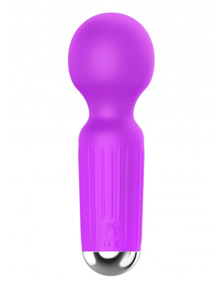 Stymulator-Rechargeable Mini Masager USB 20 Functions - Purple - Wibratory Magic Wand - 4