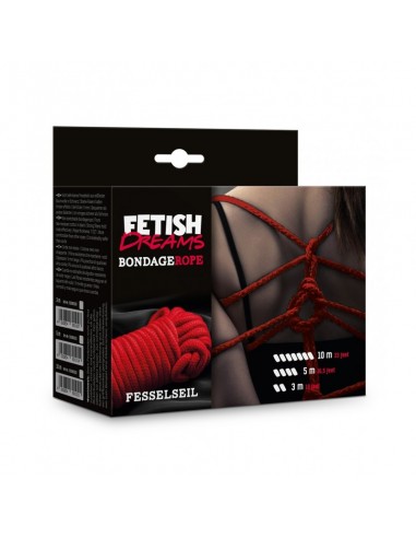 Lina BDSM Fetish Dreams Bondage Rope 5 m Red  - Liny, sznury BDSM - 1