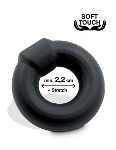 Pierścień na penisa Mr.Cock Diamond Silicone Cockring Black - Pierścienie erekcyjne niewibrujące - 2