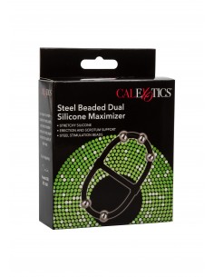 Beaded Dual Silicone Maximizer - Pierścienie erekcyjne niewibrujące - 1 2