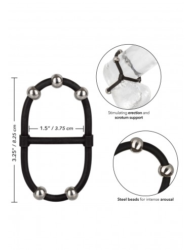 Beaded Dual Silicone Maximizer - Pierścienie erekcyjne niewibrujące - 3