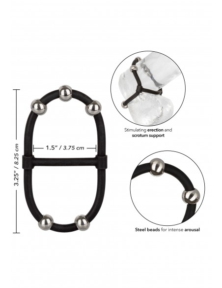 Beaded Dual Silicone Maximizer - Pierścienie erekcyjne niewibrujące - 3