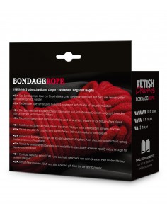 Lina BDSM Fetish Dreams Bondage Rope 10 m Red - Liny, sznury BDSM - 1 2