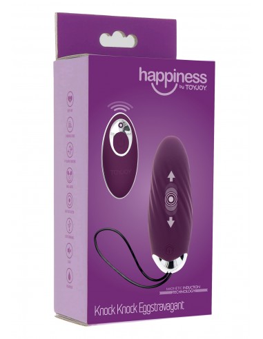 Wibrujący Zdalnie Sterowany Mini Wibrator Knock Knock Eggstavagant - Wibratory Jajeczka - 2