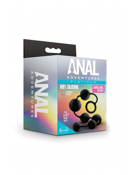 Anal Adventures Large Anal Beads - Kulki analne, koraliki analne - 5
