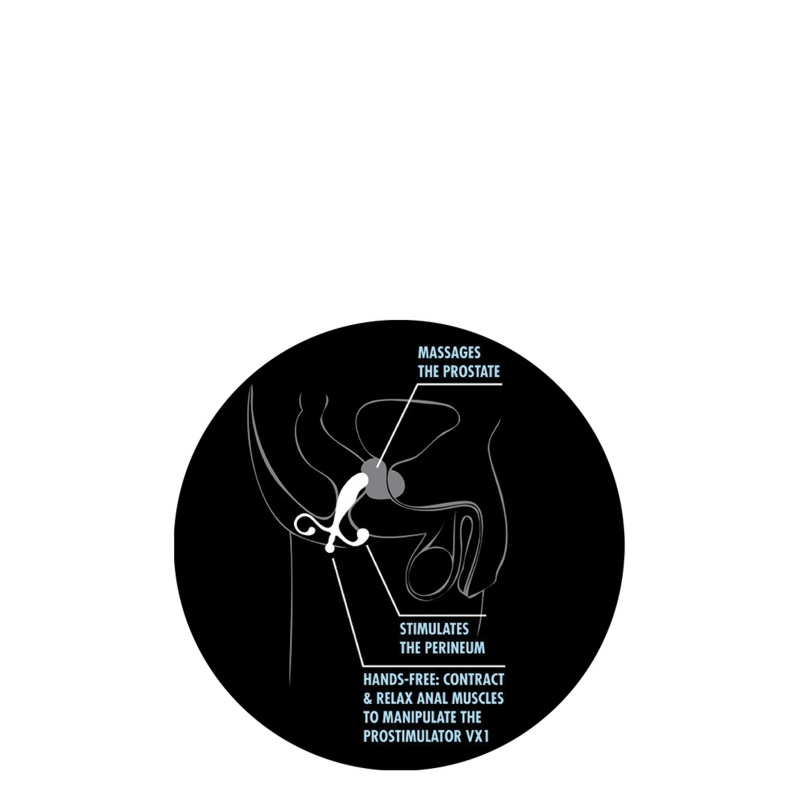 Stymulator prostaty Anal Adventures - profil zakrzywiony, utrzymanie bez użycia rąk, ABS, dł. 12,7 cm - 3