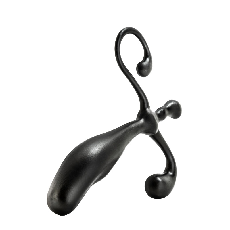 Stymulator prostaty Anal Adventures - profil zakrzywiony, utrzymanie bez użycia rąk, ABS, dł. 12,7 cm - 12