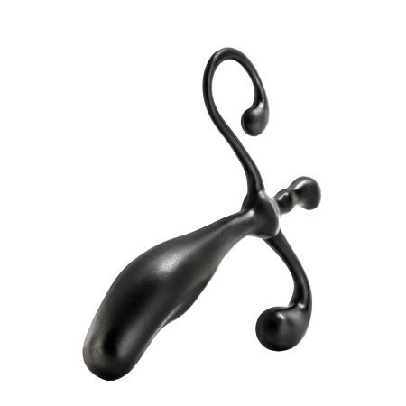 Stymulator prostaty Anal Adventures - profil zakrzywiony, utrzymanie bez użycia rąk, ABS, dł. 12,7 cm - 12