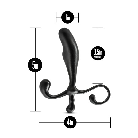 Stymulator prostaty Anal Adventures - profil zakrzywiony, utrzymanie bez użycia rąk, ABS, dł. 12,7 cm - 13