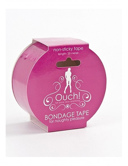 Bondage Tape - Pink - Taśmy, szarfy do krępowania - 2