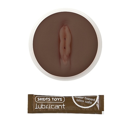Masturbator Dark Easy Rider Vaginal - Real Natural Skin, manualny, wodoodporny, 15,7 cm - 1