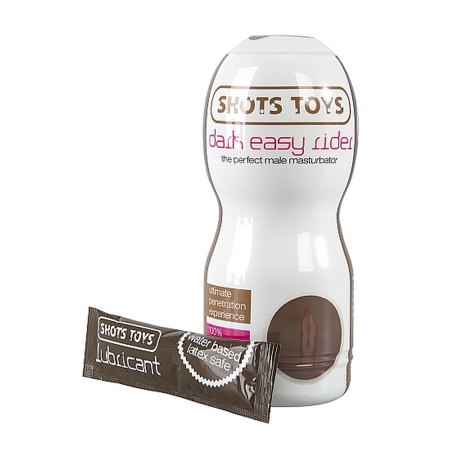 Masturbator Dark Easy Rider Vaginal - Real Natural Skin, manualny, wodoodporny, 15,7 cm - 2