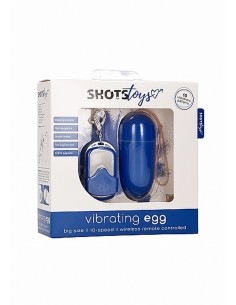 Duże Jajeczko Wibrujące 10 Funkcji - Blue - Wibratory Jajeczka - 1 2