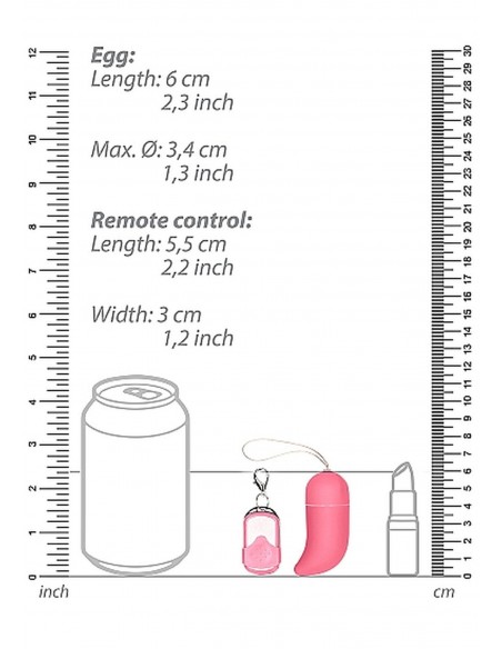 Średnie Jajeczko Wibrujące 10 Funkcji  - Pink - Wibratory Jajeczka - 3