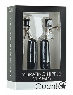 Vibrating Nipple Clamps - Black - Klamry i klipsy na sutki - 1 2